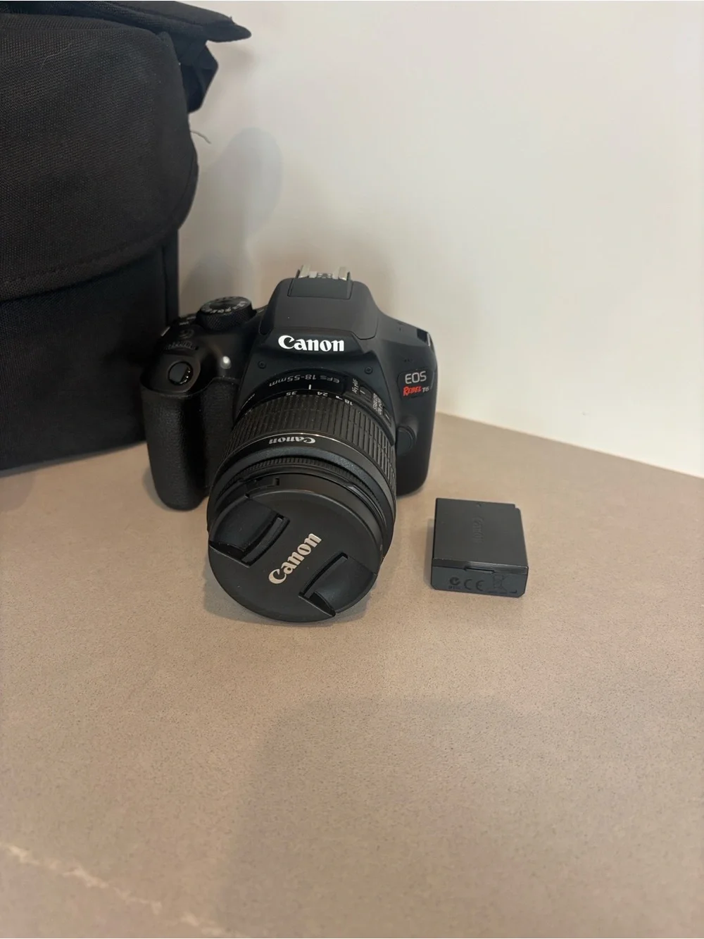 Canon EOS Rebel T6 DSLR Camera Bundle w/ EF-S 18-55mm, 75-300mm Lenses and Bag